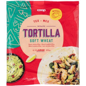 Лепёшки пшеничные большие мягкие Tex Mex Coop (6шт/уп) 370 гр Лепёшки пшеничные большие мягкие Tex Mex Coop (6шт/уп) 370 гр