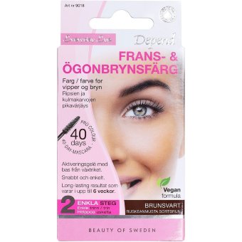 Быстрая краска для ресниц и бровей Depend коричнево-черная 9018 Быстрая краска для ресниц и бровей Depend коричнево-черная 9018