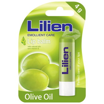 Бальзам для губ с натуральными маслами и витамином Е (Оливковый) Lilien 4 гр Бальзам для губ с натуральными маслами и витамином Е (Оливковый) Lilien 4 гр