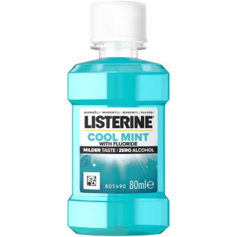Ополаскиватель для полости рта Listerine Cool Mint с мягким вкусом 80 мл Ополаскиватель для полости рта Listerine Cool Mint с мягким вкусом 80 мл