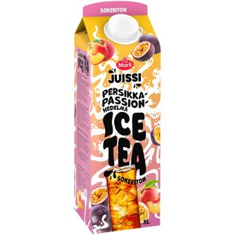 Освежающий чай без сахара Marli Juissi Ice Tea персик-маракуйя 1 л