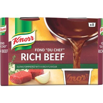 Тёмный говяжий концентрат Knorr Fond "du Chef" (уп 8 шт) 224 гр Тёмный говяжий концентрат Knorr Fond "du Chef" (уп 8 шт) 224 гр