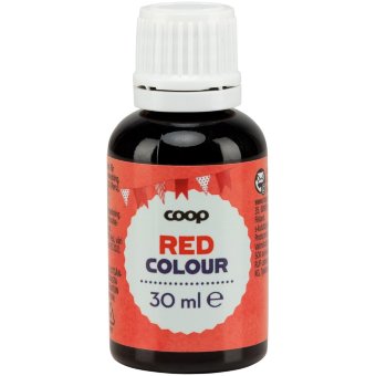 Краситель пищевой красный Coop 30 мл Краситель пищевой красный Coop 30 мл