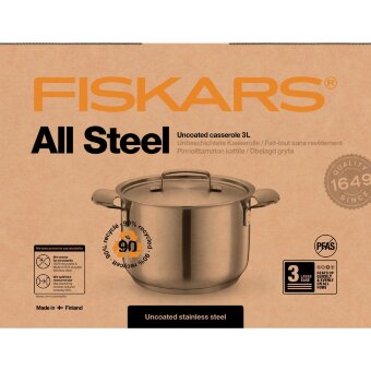 Кастрюля Fiskars All Steel 3,0 л Кастрюля Fiskars All Steel 3,0 л