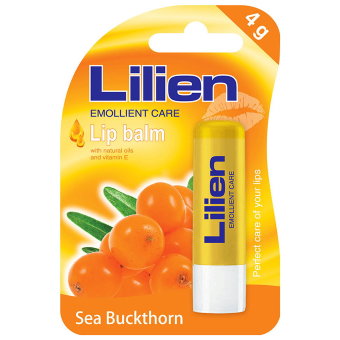 Бальзам для губ с натуральными маслами и витамином Е (Облепиха) Lilien 4 гр Бальзам для губ с натуральными маслами и витамином Е (Облепиха) Lilien 4 гр