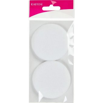 Пудровая пуховка Raffini белая (уп 2 шт) Пудровая пуховка Raffini белая (уп 2 шт)