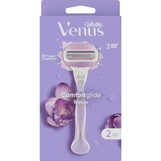 Станок Gillette Venus Comfortglide Breeze с ручкой + 2 лезвия Станок Gillette Venus Comfortglide Breeze с ручкой + 2 лезвия