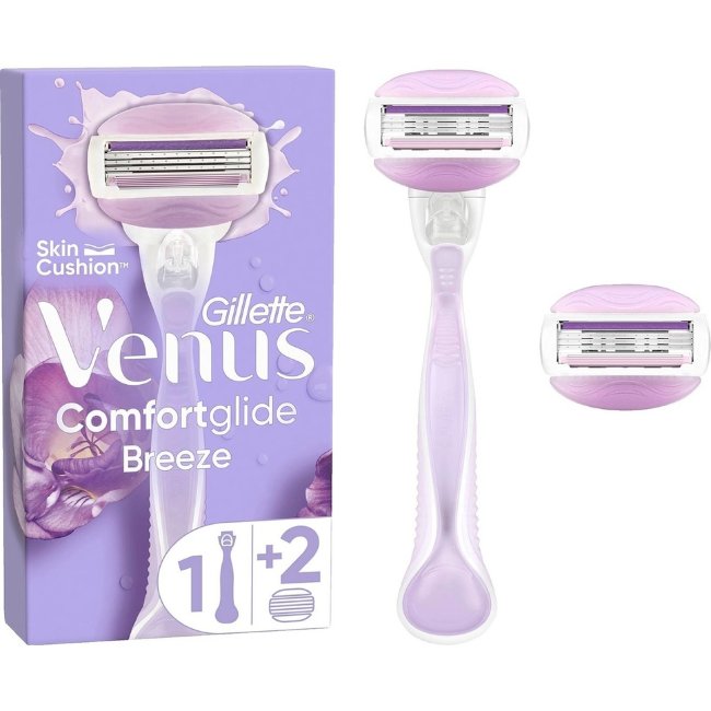 Станок Gillette Venus Comfortglide Breeze с ручкой + 2 лезвия Станок Gillette Venus Comfortglide Breeze с ручкой + 2 лезвия