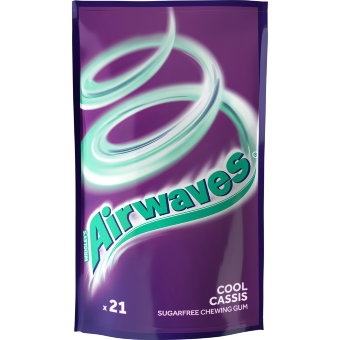 Жевательная резинка с черной смородиной и мятой Airwaves Cool Cassis 29 гр (цена по акции) Жевательная резинка с черной смородиной и мятой Airwaves Cool Cassis 29 гр (цена по акции)