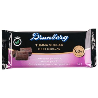 Темный шоколад Brunberg 60 % 50 гр
