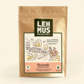 Молотый кофе средней обжарки без кофеина Lehmus Roastery Kesämäki 220 гр