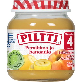 Piltti (персик,банан) 125 гр