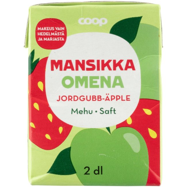 Ягодно-яблочный сок Coop 200 мл