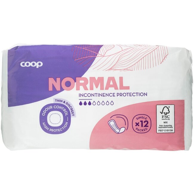 Прокладки для недержания Coop normal 12 шт Прокладки для недержания Coop normal 12 шт