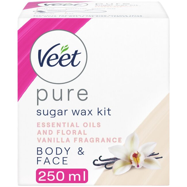 Кукурузный воск для депиляции Veet Pure ваниль 250 мл