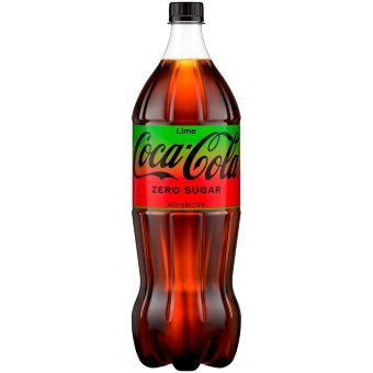 Безалкогольный напиток Coca-Cola Zero Sugar Lime в пластиковой бутылке 1,5 л