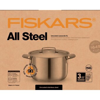 Кастрюля Fiskars All Steel 5,0 л