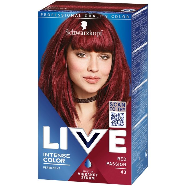 Краска для волос Schwarzkopf LIVE 43 Red Passion