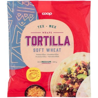 Лепёшки пшеничные Tex Mex Coop (8шт/уп) 320 гр Лепёшки пшеничные Tex Mex Coop (8шт/уп) 320 гр