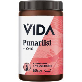 Комплекс для контроля холестерина (красный рис, B12, B6, Q10) Punariisi + Q10 Vida 60 капсул Комплекс для контроля холестерина (красный рис, B12, B6, Q10) Punariisi + Q10 Vida 60 капсул