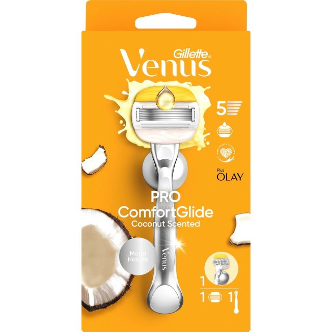 Станок для бритья для женщин Gillette Venus Comfortglide Coconut с Olay Станок для бритья для женщин Gillette Venus Comfortglide Coconut с Olay