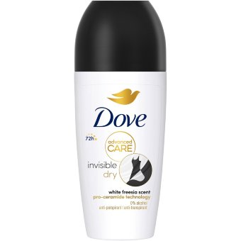 Дезодорант-антиперспирант шариковый с увлажняющим кремом Dove 72h Advanced Care Invisible Dry 50 мл Дезодорант-антиперспирант шариковый с увлажняющим кремом Dove 72h Advanced Care Invisible Dry 50 мл