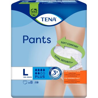 Подгузники-шорты TENA Pants Plus Large (уп 8 шт)