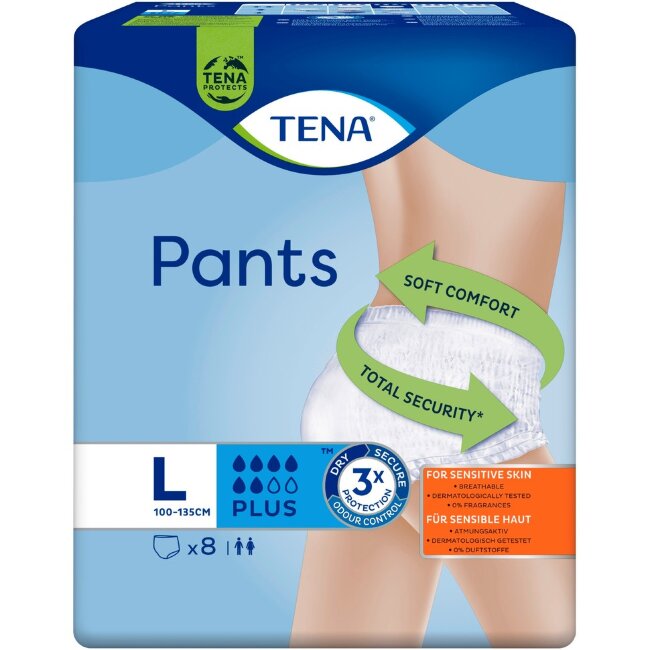 Подгузники-шорты TENA Pants Plus Large (уп 8 шт) Подгузники-шорты TENA Pants Plus Large (уп 8 шт)