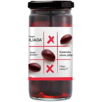 Безкосточковые оливки Kalamata Iliada 230 гр