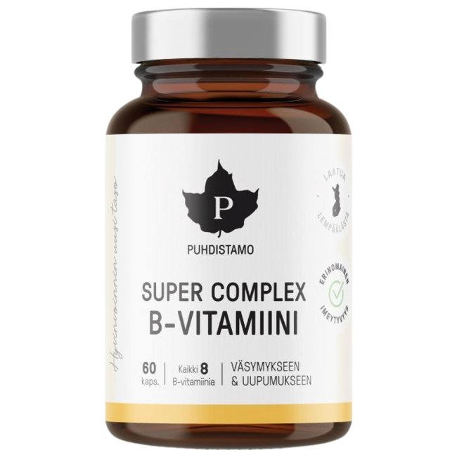 Витамин B (усиленный) Puhdistamo Super Complex 60 капсул