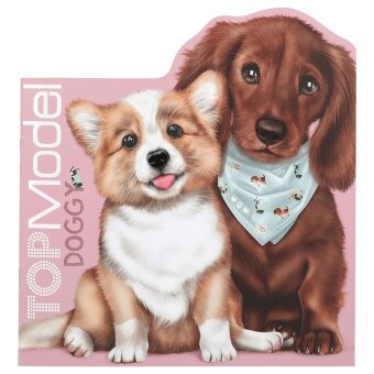 Раскраска TOPModel Kitty и Doggy, собаки