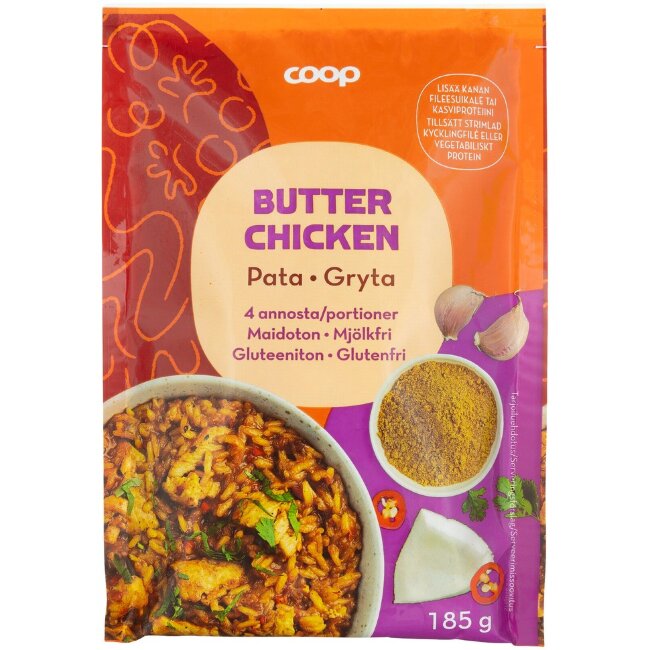 Приправа Coop Butter Chicken 185 гр Приправа Coop Butter Chicken 185 гр