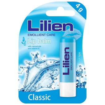 Бальзам для губ с натуральными маслами и витамином Е (Классический) Lilien 4 гр Бальзам для губ с натуральными маслами и витамином Е (Классический) Lilien 4 гр