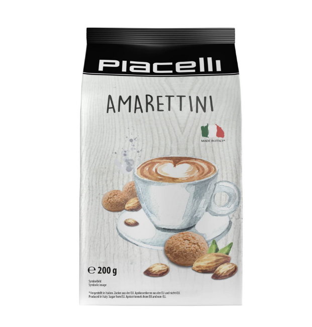Печенье миндальное "Piacelli" Amarettini 200 гр