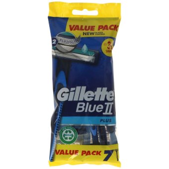 Одноразовые бритвенные станки Gillette Blue 2 (уп 7 шт) Plus Одноразовые бритвенные станки Gillette Blue 2 (уп 7 шт) Plus