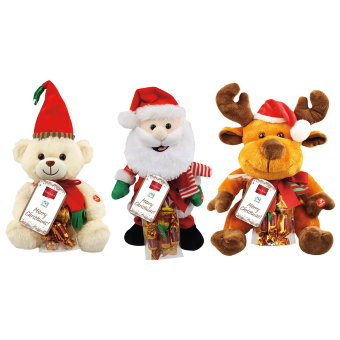 Большая мягкая игрушка Favorina с шоколадным сюрпризом 820 гр