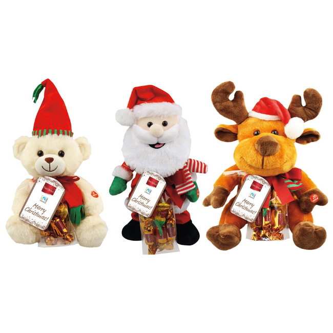 Большая мягкая игрушка Favorina с шоколадным сюрпризом 820 гр