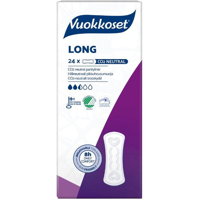 Ежедневные  прокладки Vuorroset Long 24 шт