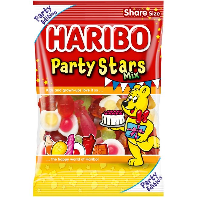 Микс конфет HARIBO Party Stars 375 гр Микс конфет HARIBO Party Stars 375 гр