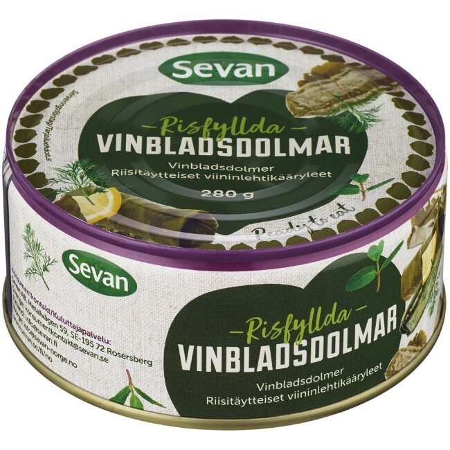 Листья винограда с рисовой начинкой Sevan 280 гр