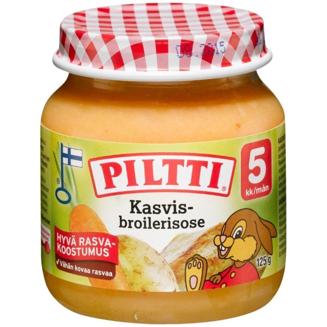 Piltti ( картофель и цыпленок ) 125 гр