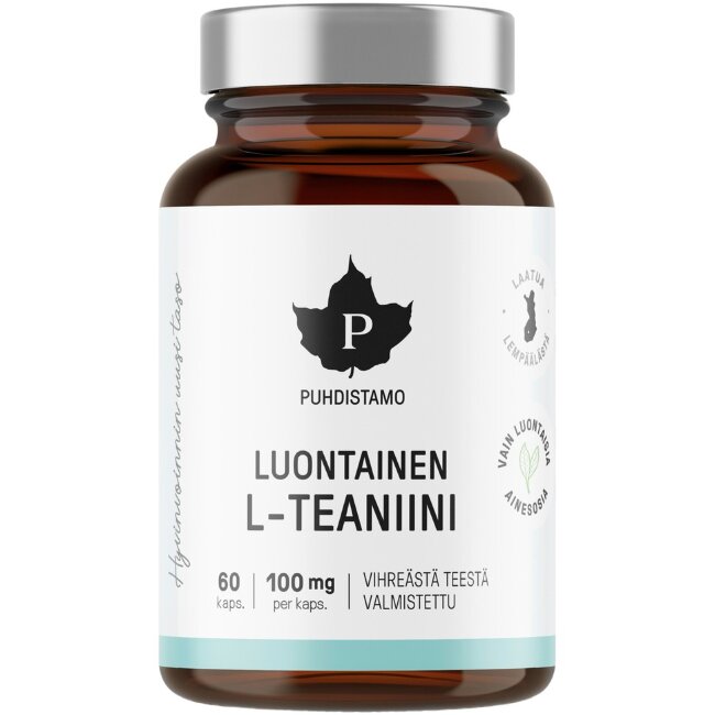 Капсулы Puhdistamo Luontainen L-теанин 100 мг 60 шт
