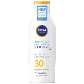 Солнцезащитный крем Nivea Sun Sensitive Immediate Protec Spf30 200 мл Солнцезащитный крем Nivea Sun Sensitive Immediate Protec Spf30 200 мл