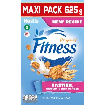 Хрустящие хлопья Nestlé Fitness original 625 гр из цельной пшеницы, риса и овса