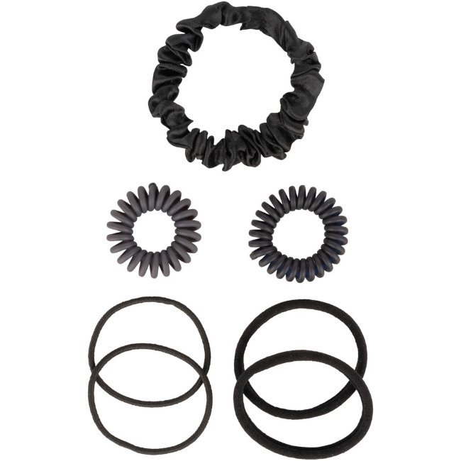 Набор резинок для волос Ibero черные 7 шт Набор резинок для волос Ibero черные 7 шт