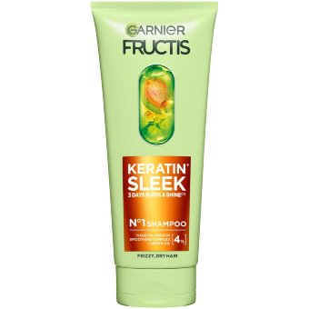 Шампунь Garnier Fructis Keratin Sleek для вьющихся волос 200 мл Шампунь Garnier Fructis Keratin Sleek для вьющихся волос 200 мл