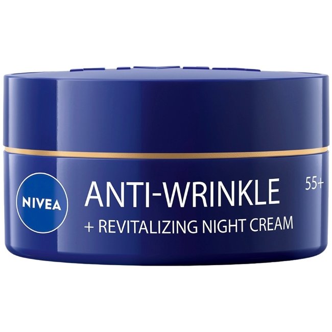 Ночной крем для лица NIVEA Anti-Wrinkle Revitalizing 55+ 50 мл Ночной крем для лица NIVEA Anti-Wrinkle Revitalizing 55+ 50 мл