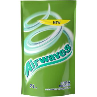 Жевательная резинка со вкусом лайма и имбиря Airwaves 29 гр