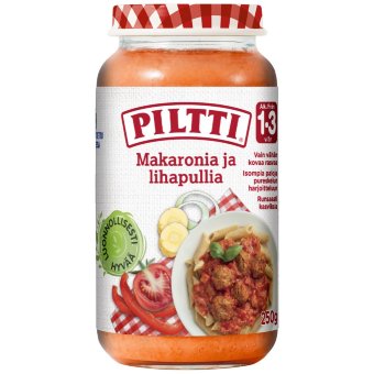 Piltti Taapero макароны с фрикадельками, 1-3 года 250 гр Piltti Taapero макароны с фрикадельками, 1-3 года 250 гр