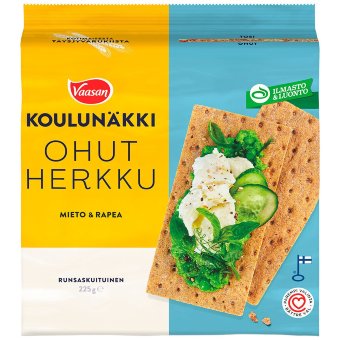 Хлебцы Vaasan Koulunäkki Ohut herkku классико 225 гр Хлебцы Vaasan Koulunäkki Ohut herkku классико 225 гр